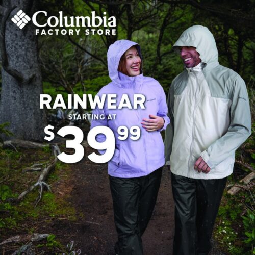 Rainwear on sale - low as $39.99
