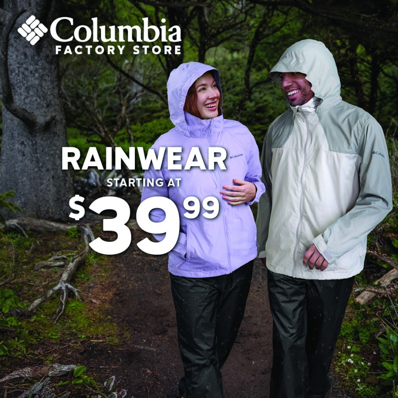 Rainwear on sale - low as $39.99