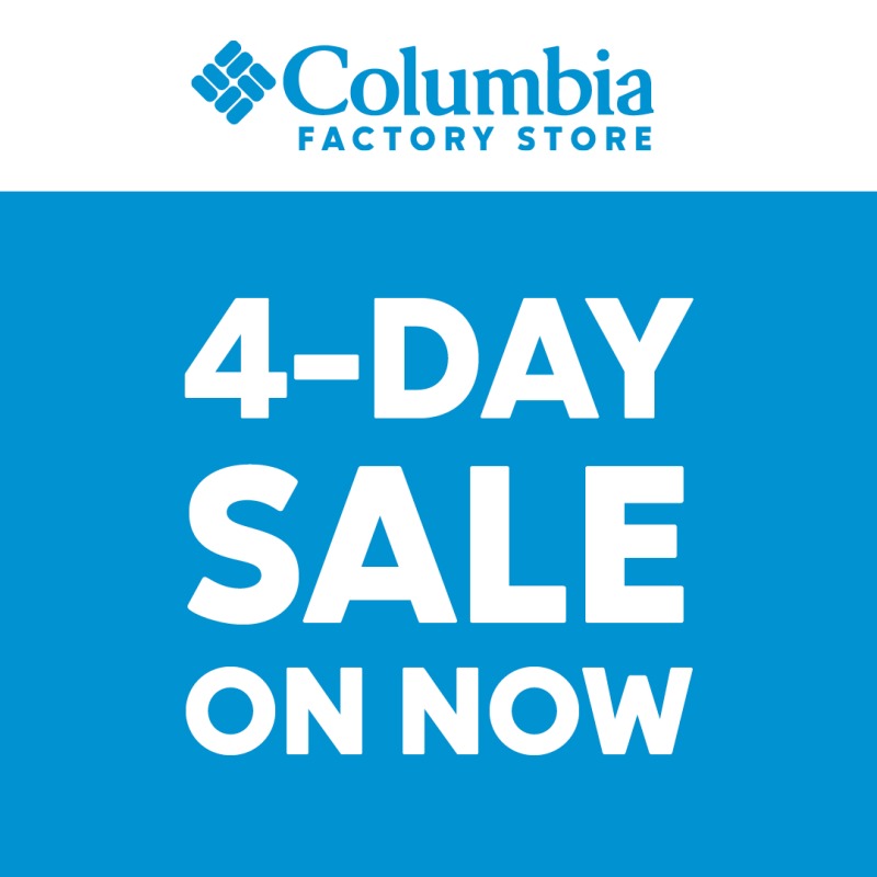 Columbia Factory Store 4-Day Sales on Now